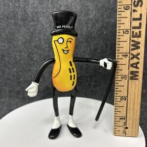 Vintage 1991 Planters Mr Peanut Bendable Action Figure Russ Advertising Toy